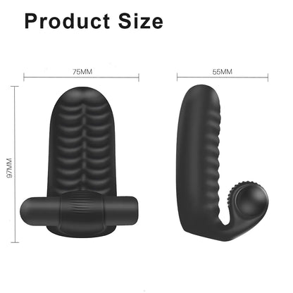 Clit finger massager with vibration