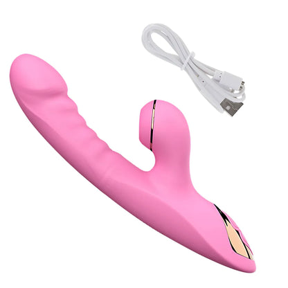 Vibrator for clitoral stimulation with wireless heating and fun