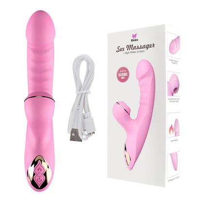 Heating and sucking vibrator for clitoral stimulation without wires