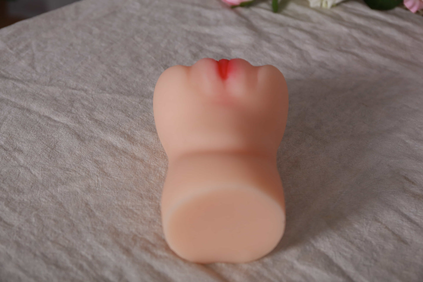 Brown Sex Masturbator - Plush Male Masturbator with Realistic Pocket Pussy and Vagina