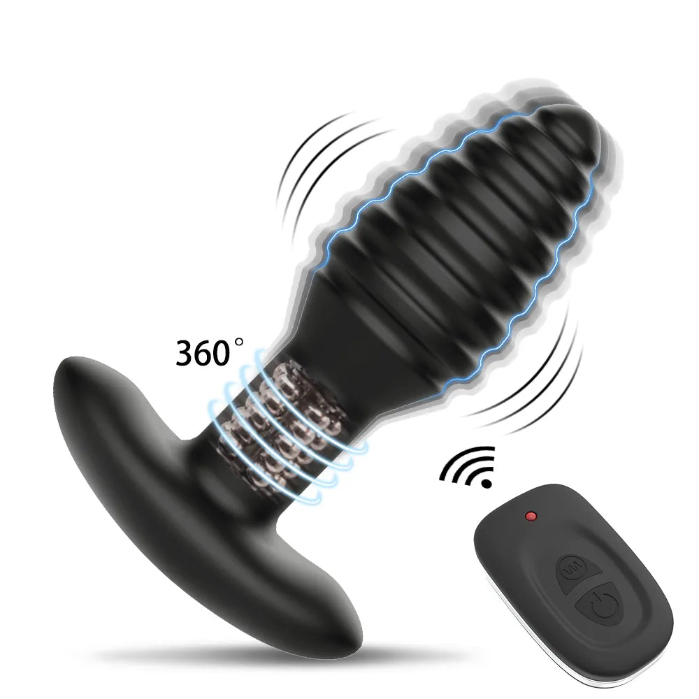 Rotating Anal Beads for Clitoral Stimulation