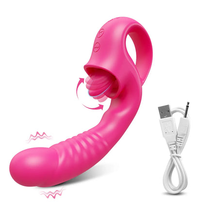 Multi-Action Clitoral Vibrator with Variable Speed