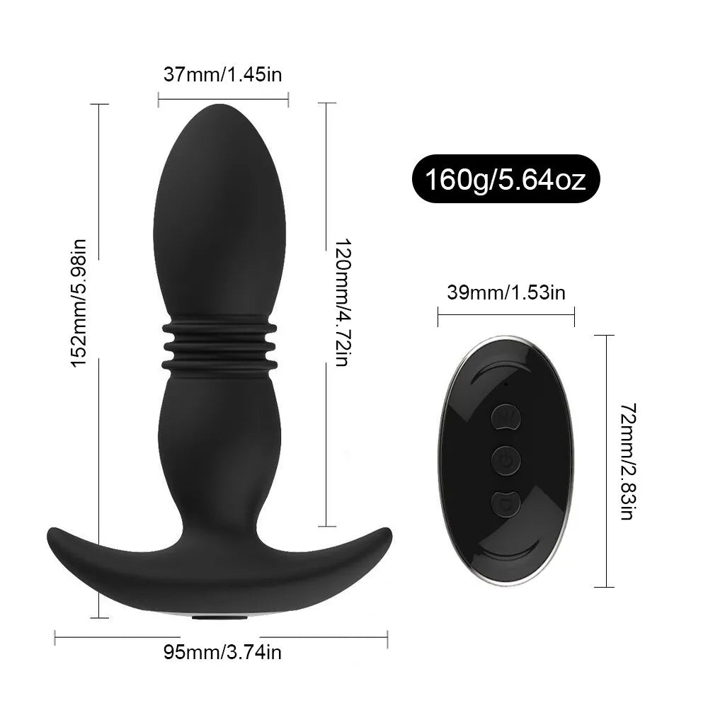 Anal vibrator pleasure toy for women