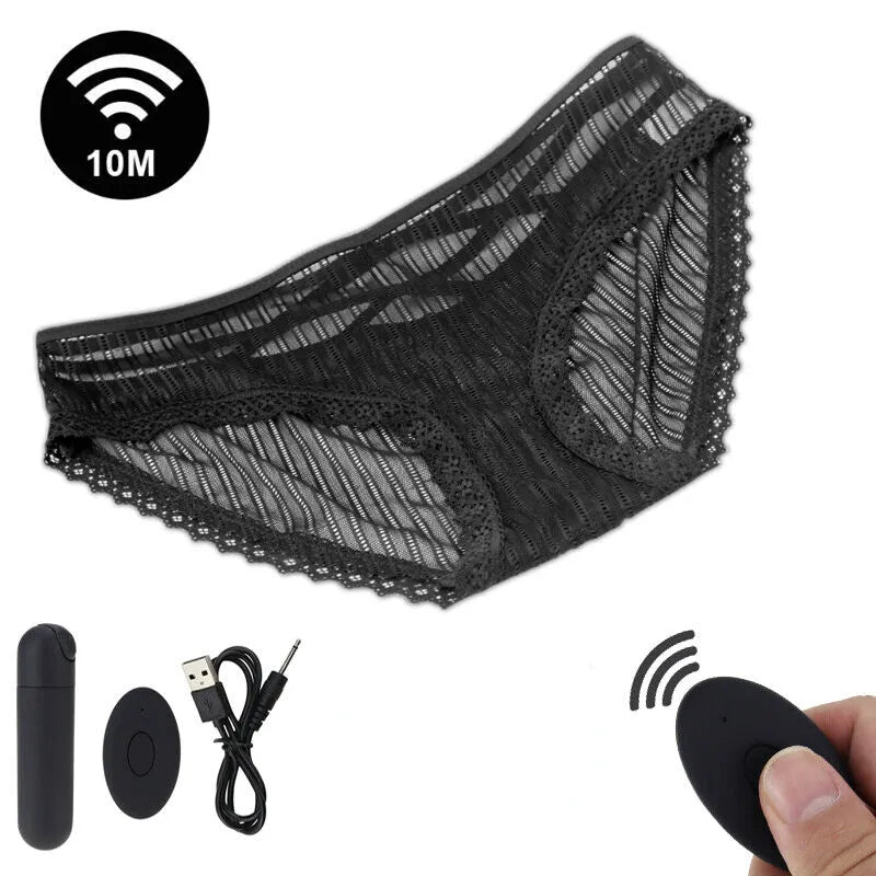 Vibrating pleasure panties with remote control