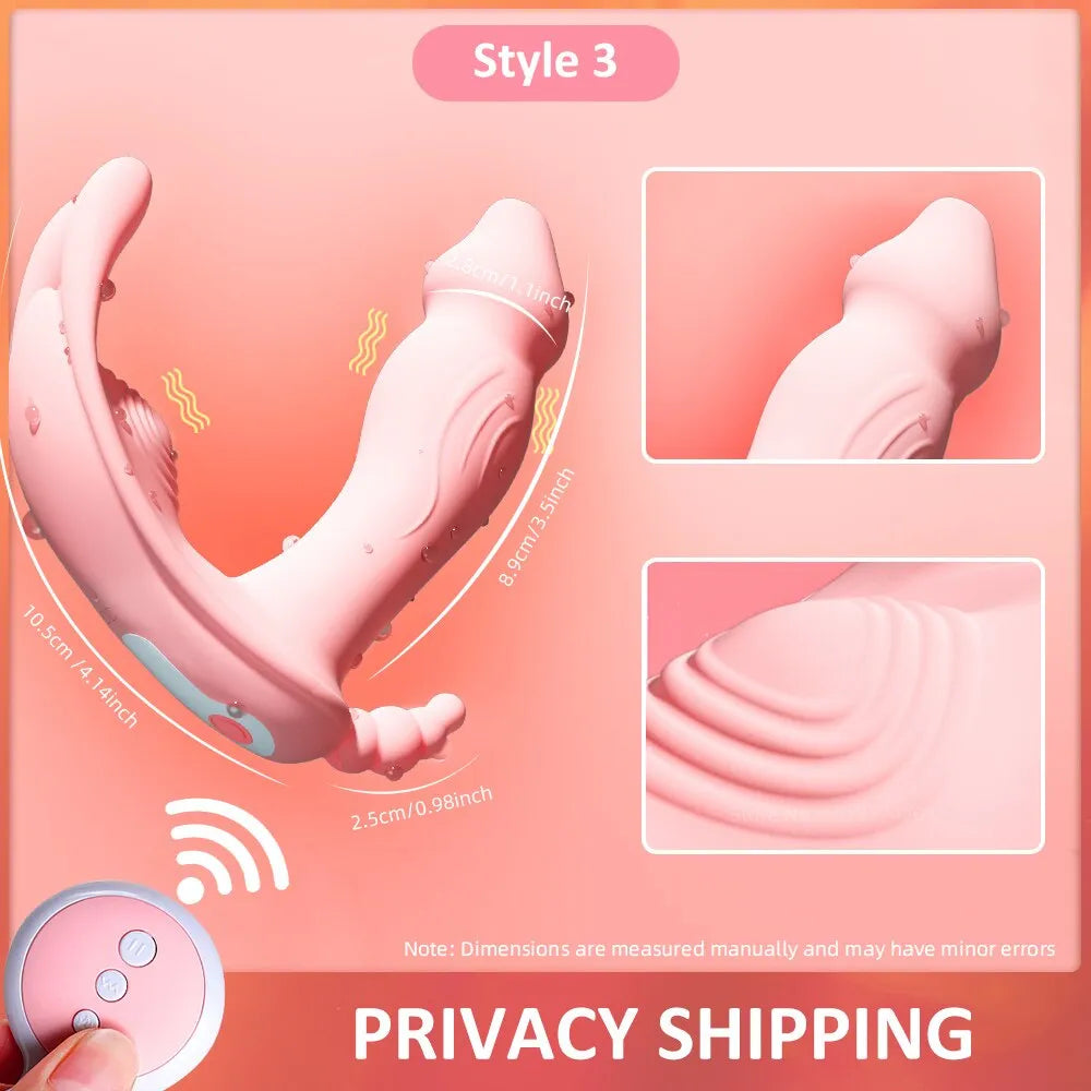 Fun underwear with clitoral and vaginal pleasure