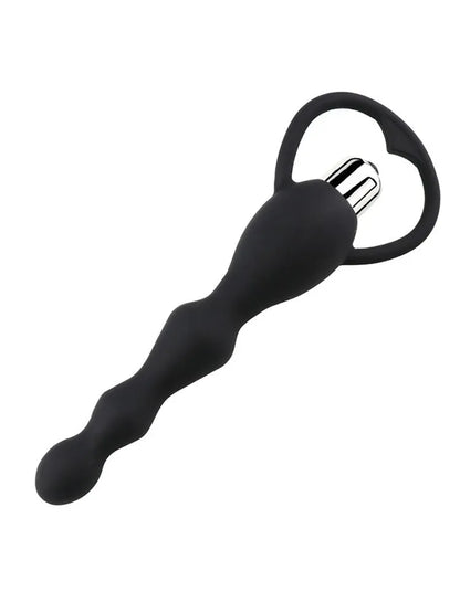 Silicone-covered vibrating anal massager
