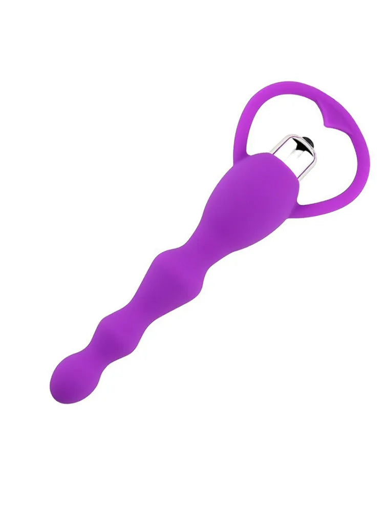Silicone vibrator for anal play