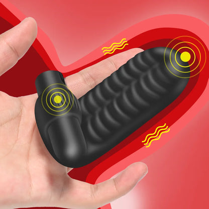 Vibrating clit finger massager