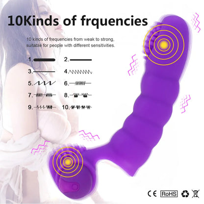 Women's Vibrating Female Finger Sleeve